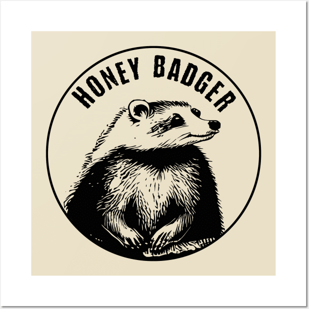 Honey Badger Wall Art by valentinahramov